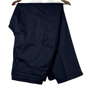 Softwill By Unifirst Cargo Work Pants Men's 44x32 Navy Blue Tactical Work Wear